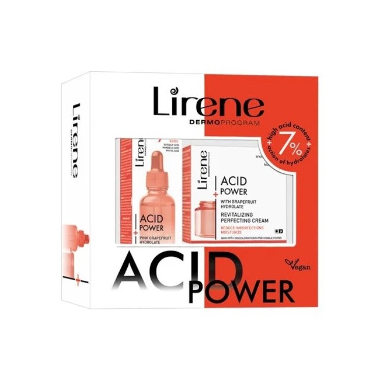 Lirene Acid Power Set Gesichtscreme 50 ml + Gesichtsserum 30 ml
