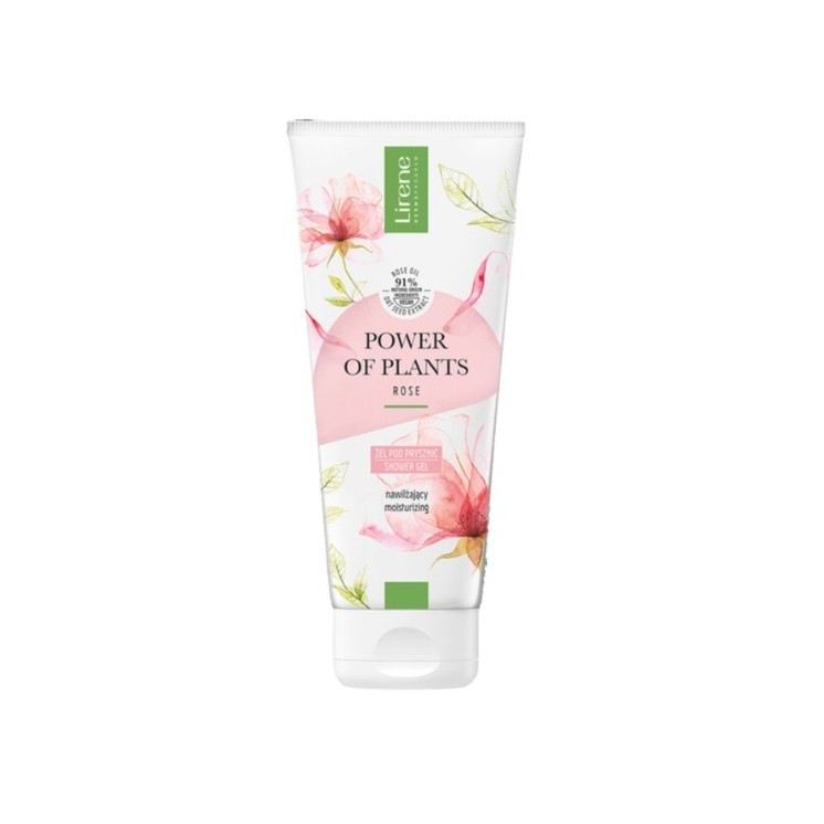 Гель для душу Lirene Power of Plants зволожуючий троянда 200 мл