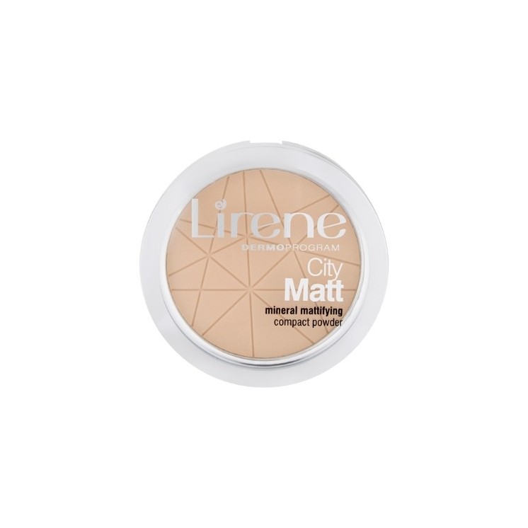 Lirene City Matt Mineral Mattifying Compact Powder mineralny puder matujący 01 Transparentny 9 g