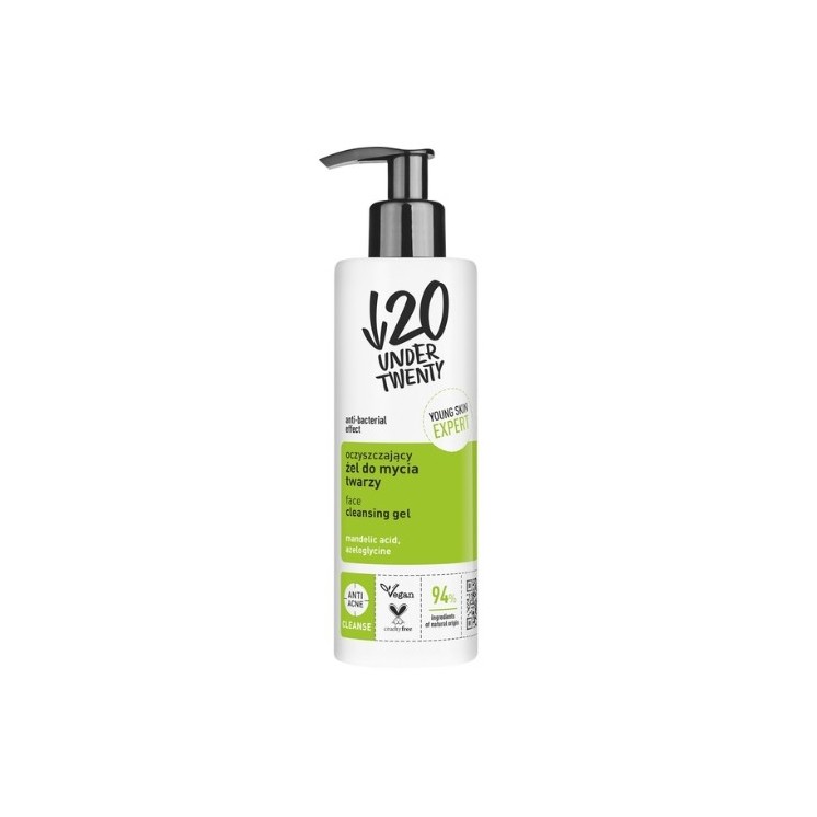 Under Twenty Anti Acne Cleansing Face Wash Gel 190 ml