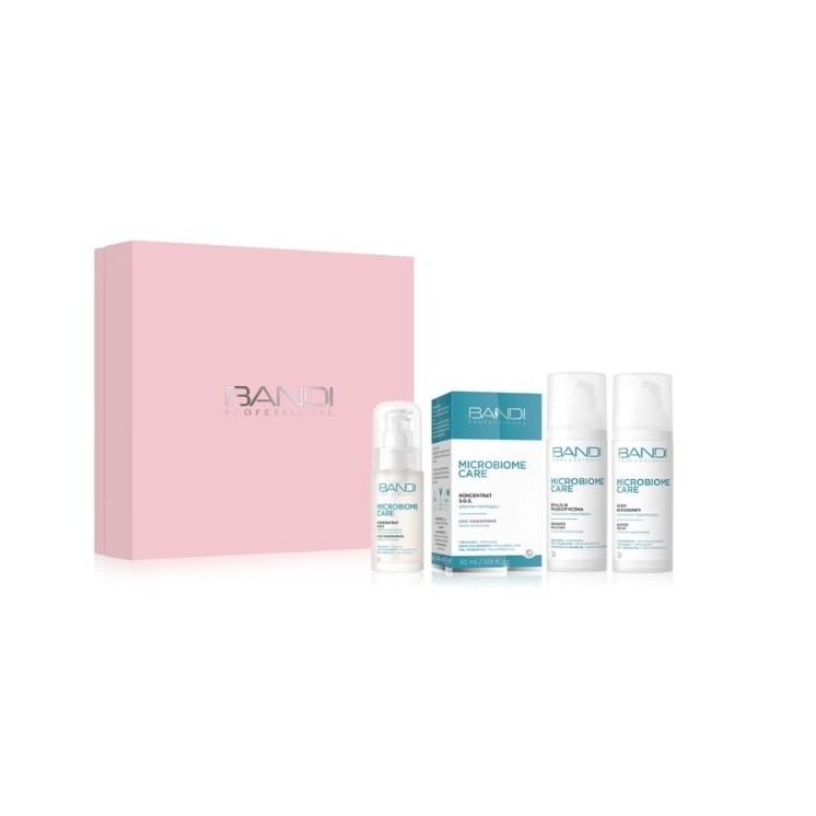Bandi Microbiome Set Probiotische Gesichtsemulsion 50 ml + Gesichtskonzentrat 30 ml Regenerierende Gesichtscreme 50 ml
