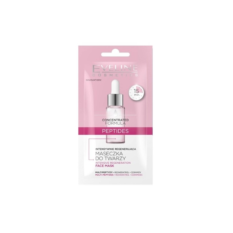 Eveline Concentrated Formula intensywnie regenerująca Maseczka do twarzy Peptides 8 ml