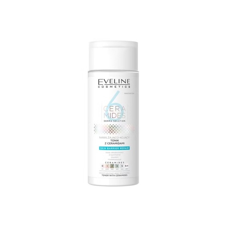 Eveline 6 CERAMIDES nawilżająco-kojący Tonik do twarzy z ceramidami 150 ml