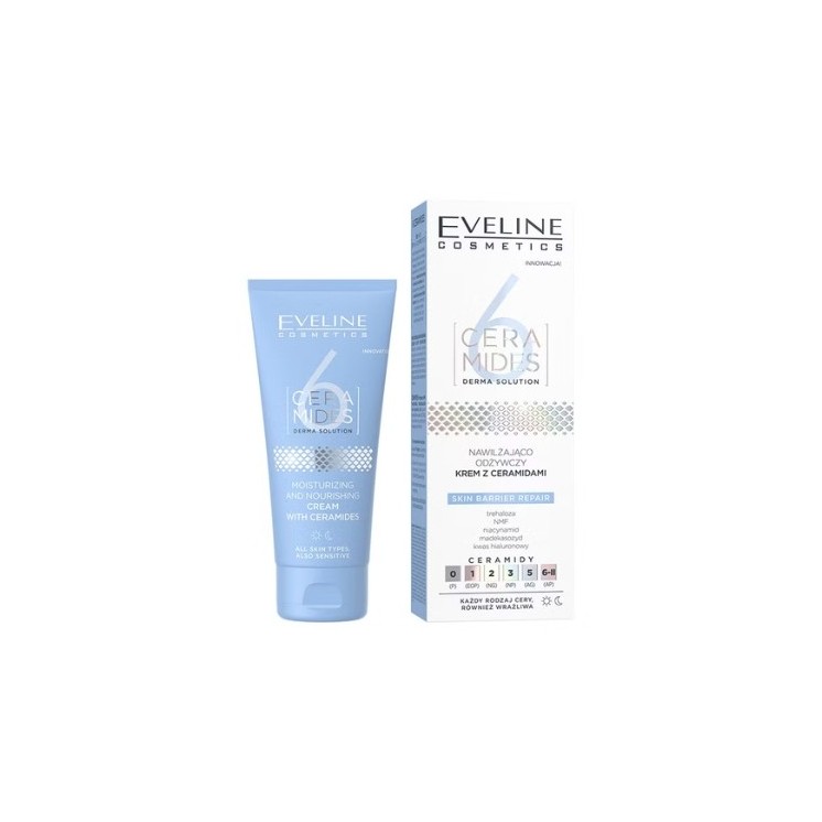 Eveline 6 CERAMIDES nawilżająco-odżywczy Krem do twarzy z ceramidami 50 ml