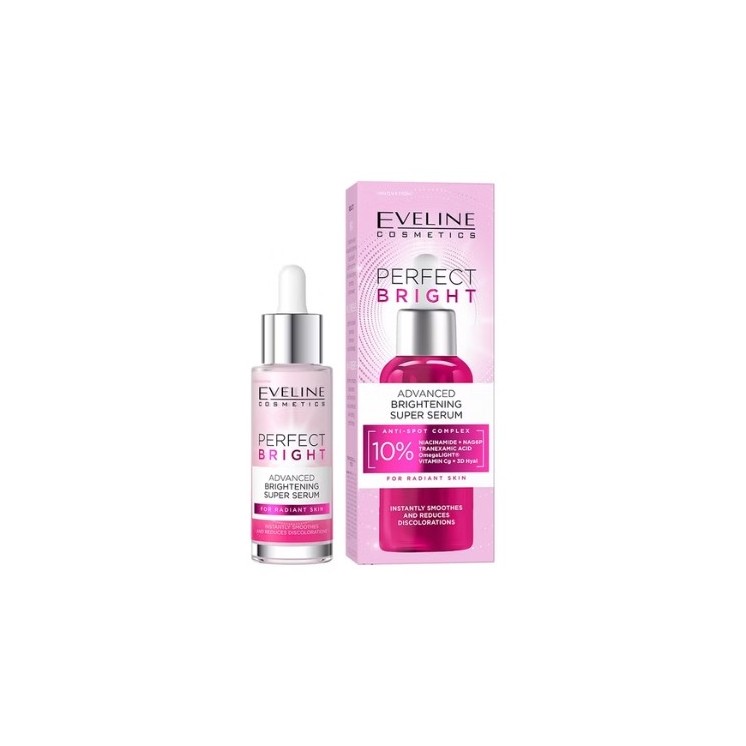 Eveline Perfect Bright zaawansowane super Serum do twarzy rozjaśniające 30 ml