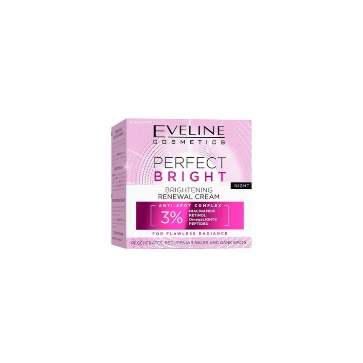 Освітлюючий і омолоджуючий нічний крем для обличчя Eveline Perfect Bright 50 мл