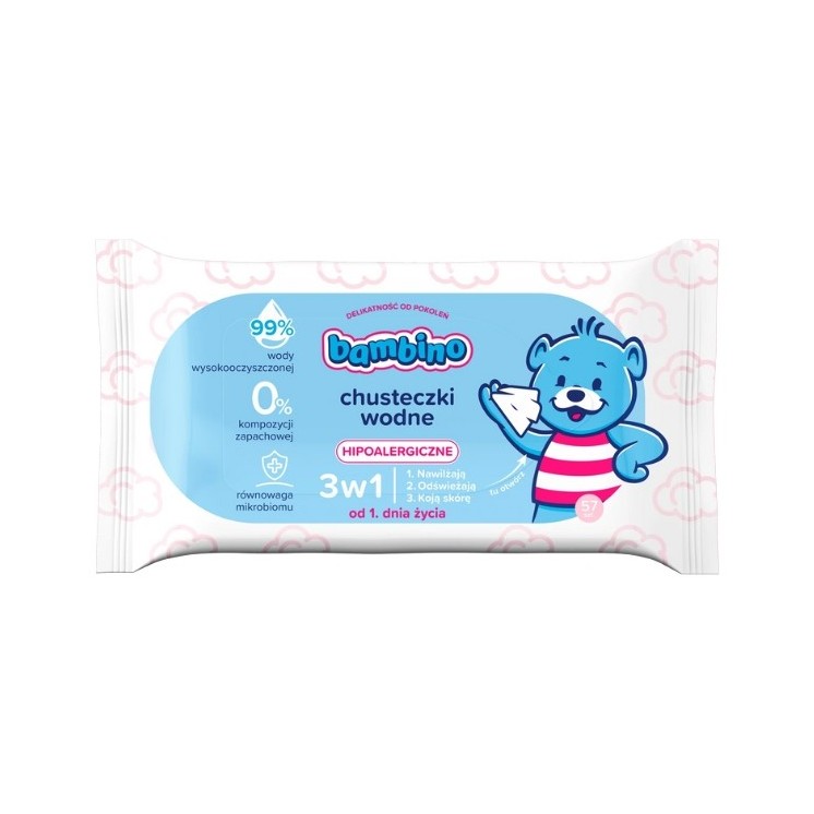 Nivea Bambino 3in1 Wassertücher 57 Stk.