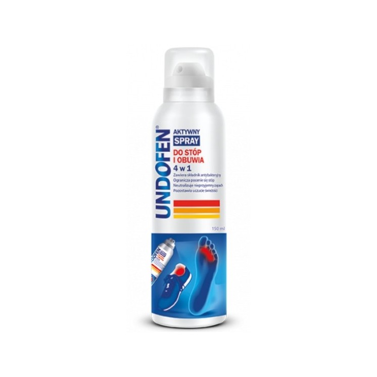 Undofen aktywny Spray do stóp i obuwia 4w1 150 ml