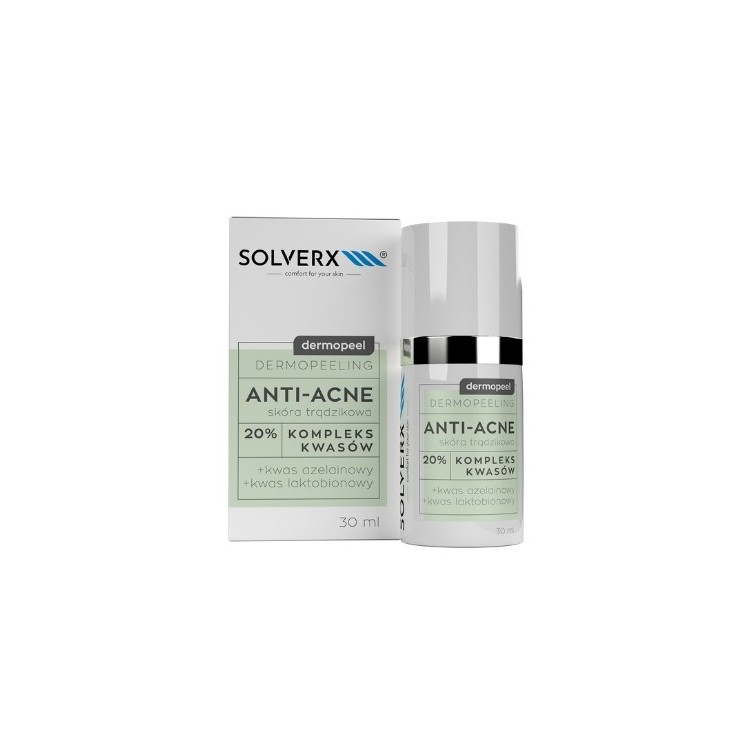 Solverx Dermopeel Peeling для обличчя 20% Азелаїнова кислота 30 мл