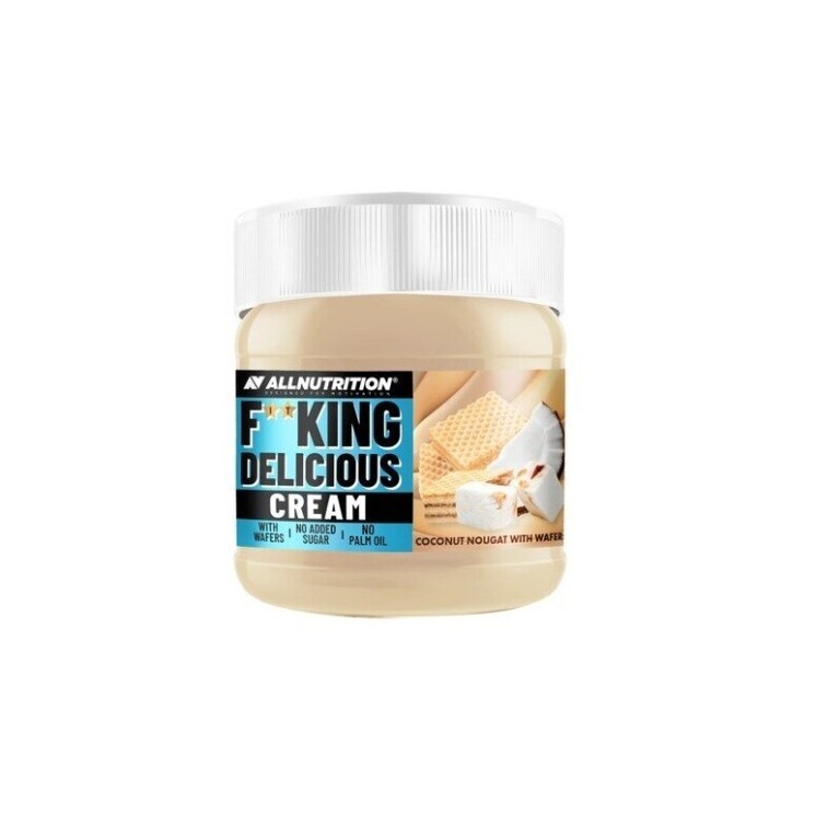 AllNutrition Fitking Delicious Cream Krem nugatowo-kokosowy z waflami 200 g