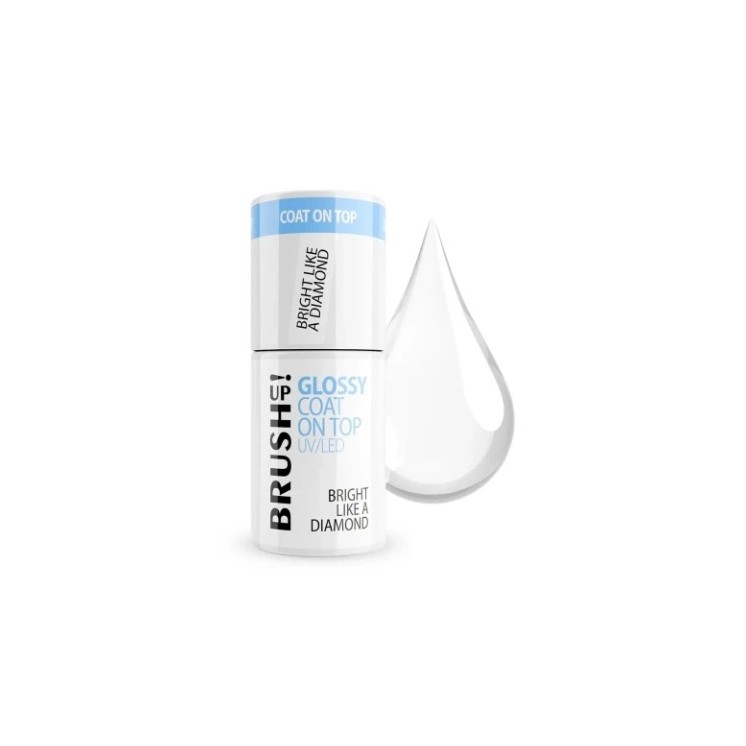 BrushUp! Glossy Coat on Top nabłyszczający Top hybrydowy Bright Like a Diamond 5 g