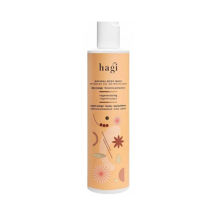 Hagi naturalny Żel pod prysznic regenerujący Korzenna Pomarańcza 300 ml