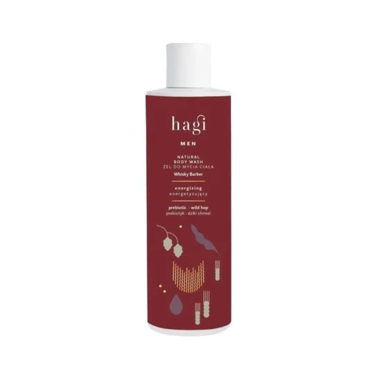 Hagi naturalny, energetyzujący Żel pod prysznic dla mężczyzn Whisky Barber 300 ml