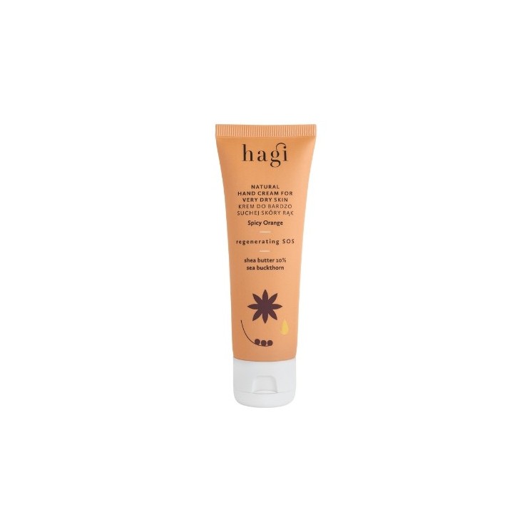 Hagi naturalny Krem do rąk regenerujący SOS Korzenna Pomarańcza 50 ml