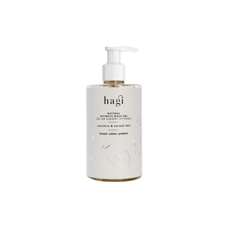 Hagi naturalny Żel do higieny intymnej Len, Bawełna i Prebiotyki 300 ml