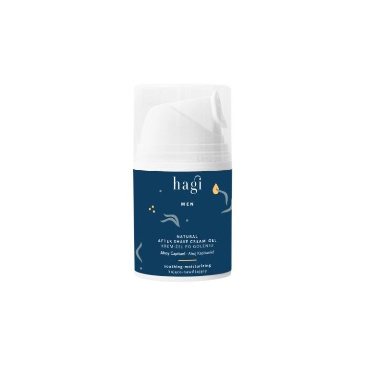 Hagi Men naturalny Krem-żel po goleniu Ahoj Kapitanie! 50 ml