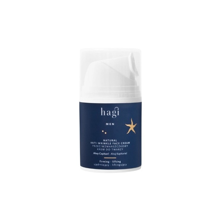 Hagi Men naturalny przeciwzmarszczkowy Krem do twarzy Ahoj Kapitanie! 50 ml