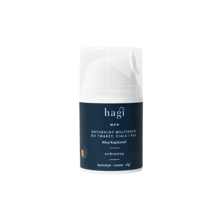 Hagi Men naturalny ochronny Multikrem do twarzy, ciała i rąk Ahoj Kapitanie! 50 ml