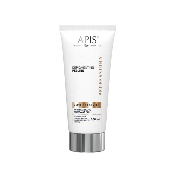 Apis Depiq Pro System depigmentujący Peeling do twarzy z kwasem traneksamowym 1% i ficyną 200 ml
