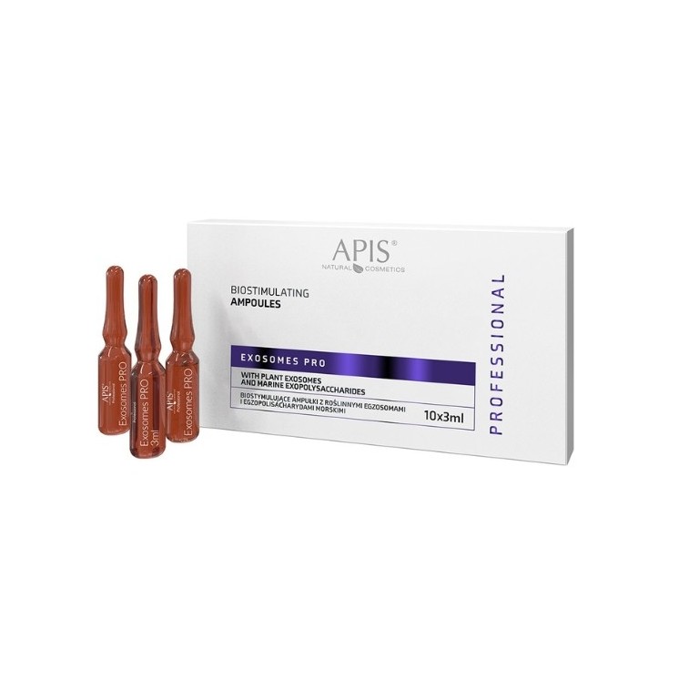 Apis Exosomes Pro біостимулюючі ампули для обличчя з екзосомами рослин 10x3 ml