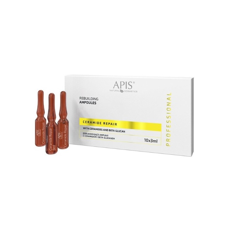Apis Ceramide Repair odbudowujące Ampułki do twarzy z ceramidami i beta glukanem 10x3ml
