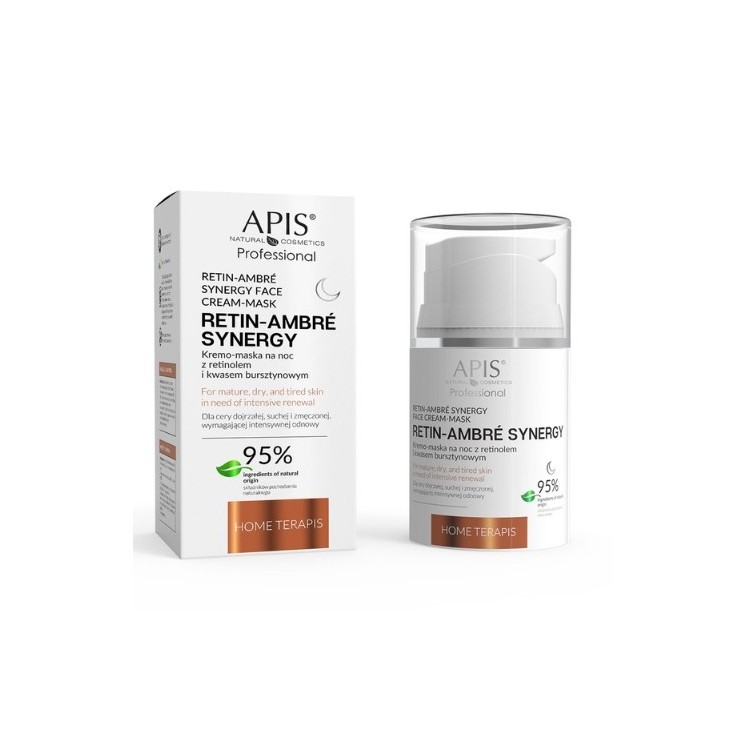 Apis Retin-Ambre Synergy Home Terapis Kremo-maska na noc z retinolem i kwasem bursztynowym 50 ml
