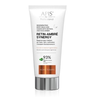 Apis Retin-Ambre Synergy Home Terapis Regenerierender Körper- und Handbalsam mit Retinol und Bernsteinsäure für die Nacht, 200 m