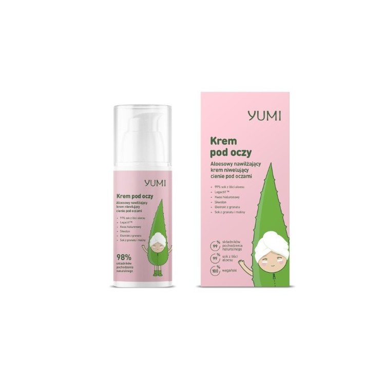 Yumi aloesowy Krem pod oczy niwelujący cienie pod oczami 15 ml