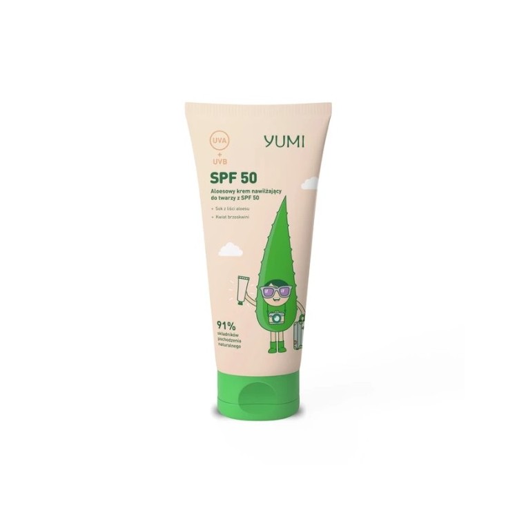 Yumi aloesowy przeciwsłoneczny Krem do twarzy SPF50 50 ml