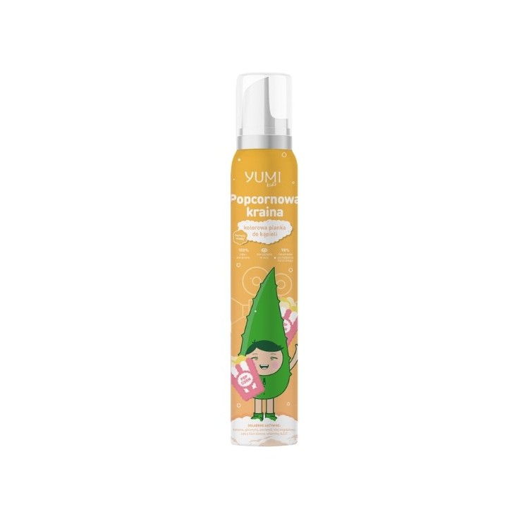 Yumi Kids Popcornowa kraina kolorowa Pianka do kąpieli 250 ml