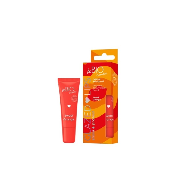 BeBio Cosmetics Naturalny żelowy olejek do ust GLAZED LIPS Sweet Orange 10 ml 