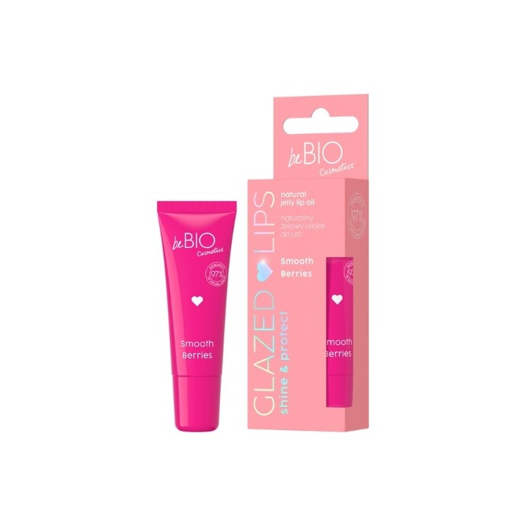 BeBio Cosmetics GLAZED LIPS Naturalny żelowy olejek do ust Smooth Berries 10 ml