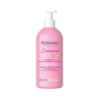4organic Natürliche Intimhygieneflüssigkeit Cranberry 350 ml