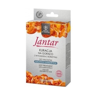 Farmona Jantar Kuracja na gorąco do włosów suchych i łamliwych 20ml+20ml+10ml Farmona Jantar Kuracja na gorąco do włosów suchych i łamliwych 20ml+20ml+10ml