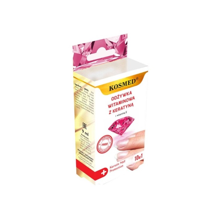 Kosmed Stärkender Nagel-Conditioner Vitamine + Keratin 10in1 10ml