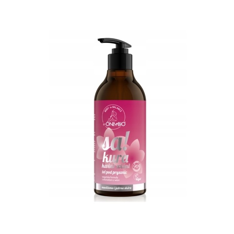 ONLYBIO Body in Balance Żel pod prysznic Sakura Kwiat wiśni 400 ml