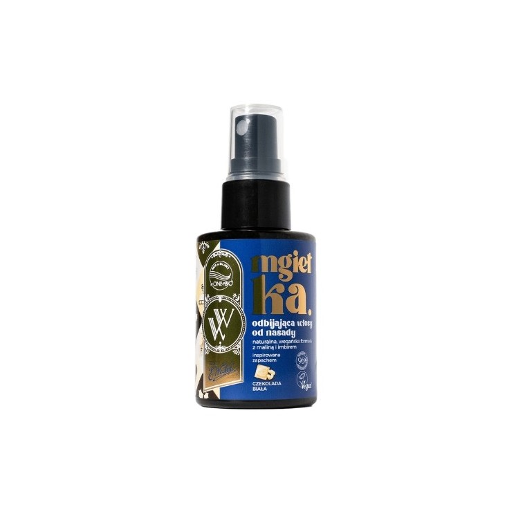 OnlyBio x Wedel Hair in Balance Mist, der das Haar von den Wurzeln an reflektiert Weiße Schokolade 50 ml