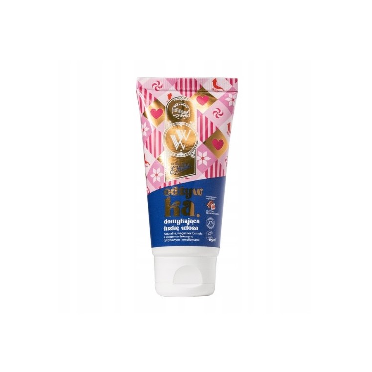 OnlyBio x Wedel Hair in Balance Conditioner schließt die Haarkutikeln Milchschokolade Erdbeere 50 ml