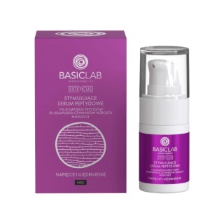 BasicLab Esteticus stymulujące Serum peptydowe do twarzy na noc 15% kompleksu peptydów 15ml BasicLab Esteticus stymulujące Serum peptydowe do twarzy na noc 15% kompleksu peptydów 15ml