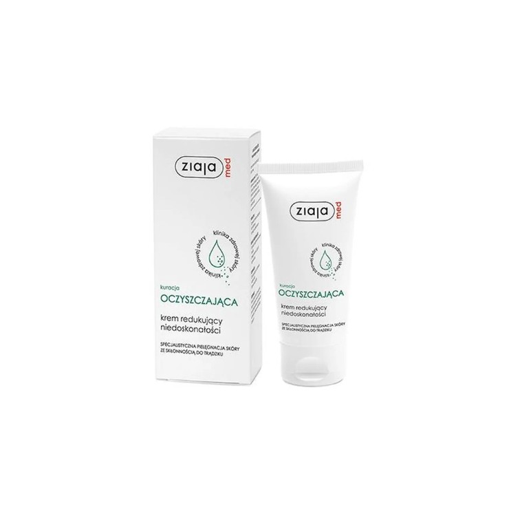Крем для обличчя Ziaja Med для очищення шкіри обличчя, що зменшує недоліки 50 мл