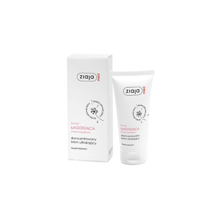 Ziaja Med Kuracja łagodząca ultrakojący Krem do twarzy na trądzik różowaty 50 ml