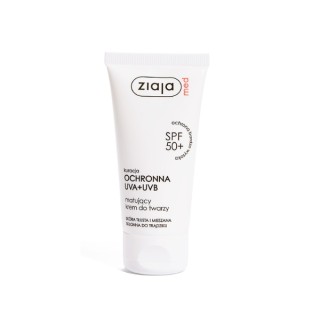 Матуючий крем для обличчя Ziaja Med Protective Treatment SPF50 + 50 мл
