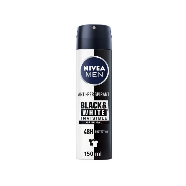 Nivea Men Black & White Dezodorant w spray'u Invisible Orginal 150 ml