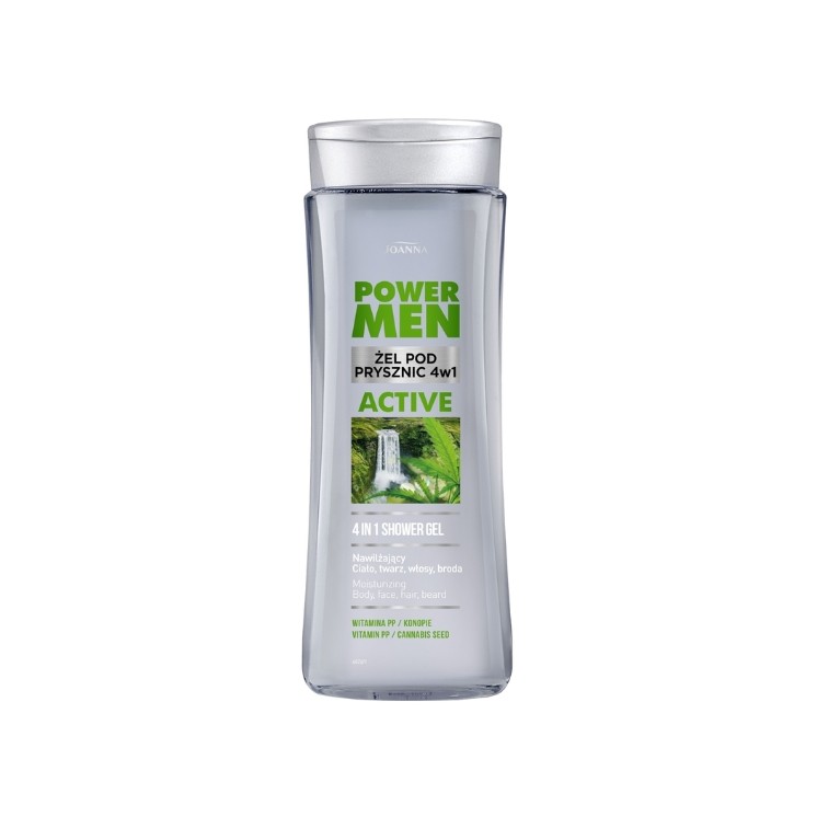 Joanna POWER MEN Żel pod prysznic 4w1 ACTIVE 300 ml