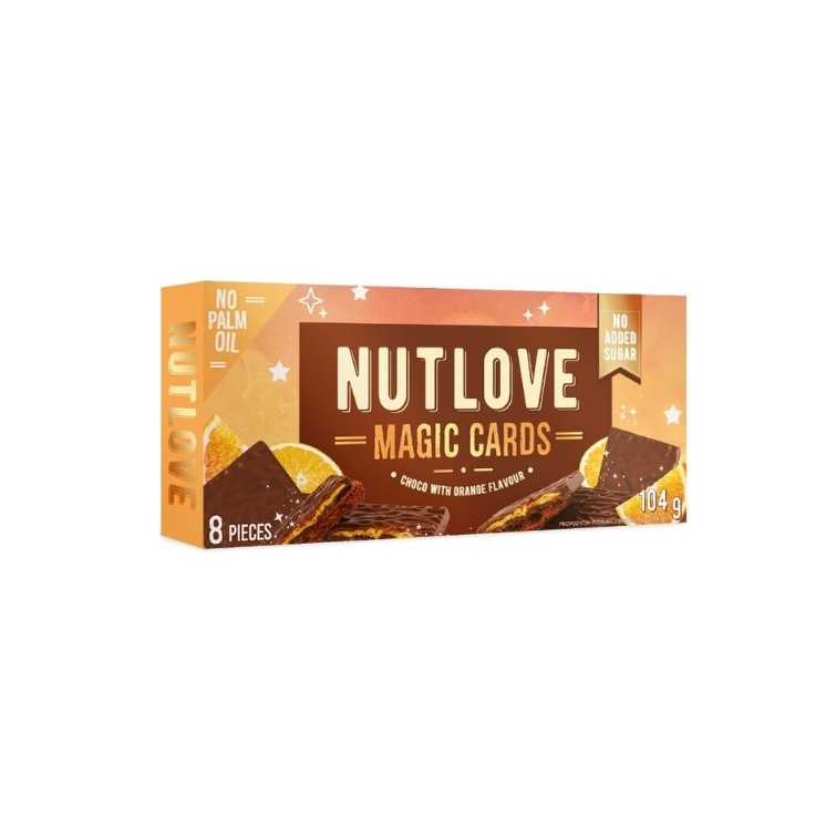 AllNutrition NutLove Magic Cards Ciastka Czekolada & Pomarańcza 104 g