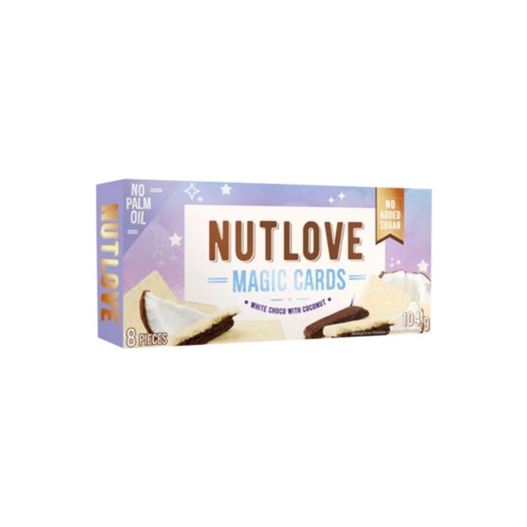 Печиво AllNutrition NutLove Magic Cards з шоколадом та Kokos 104 г