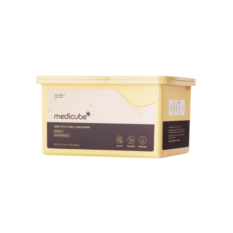 Medicube Deep Vita C Daily Quick Mask Zestaw rozjaśniających Masek do twarzy w płachcie 30 sztuk