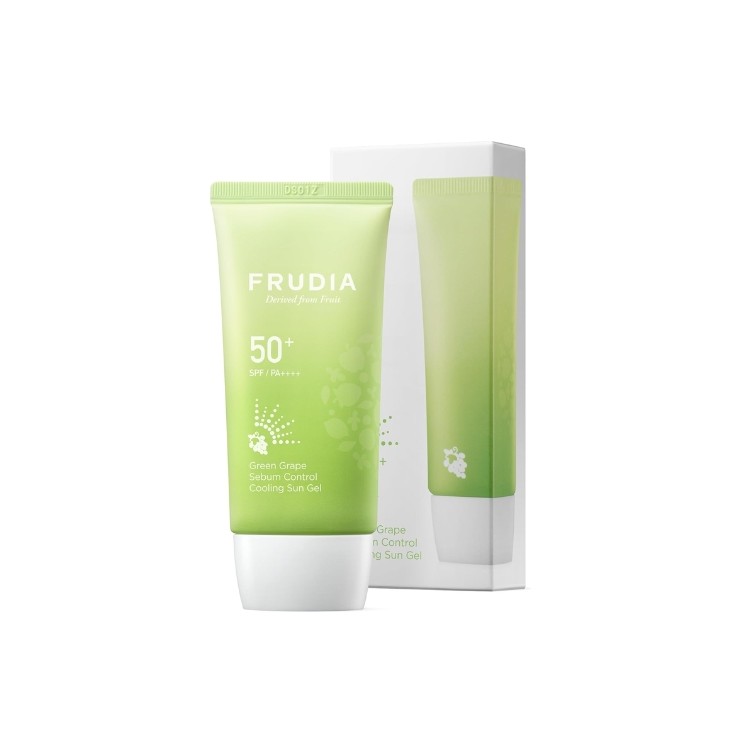 Cooling сонцезахисний гель для обличчя Frudia Green Grape Pore Control Cooling Sun SPF50 + 50 г