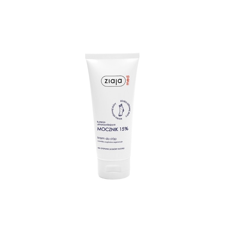 Ziaja Med Ultra-hydraterende behandeling met 15% ureum voetcrème voor droge huiddisfuncties 100 ml