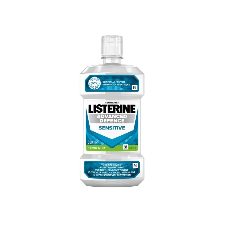Ополіскувач для ротової порожнини Listerine Advanced Defense Sensitive 500 мл